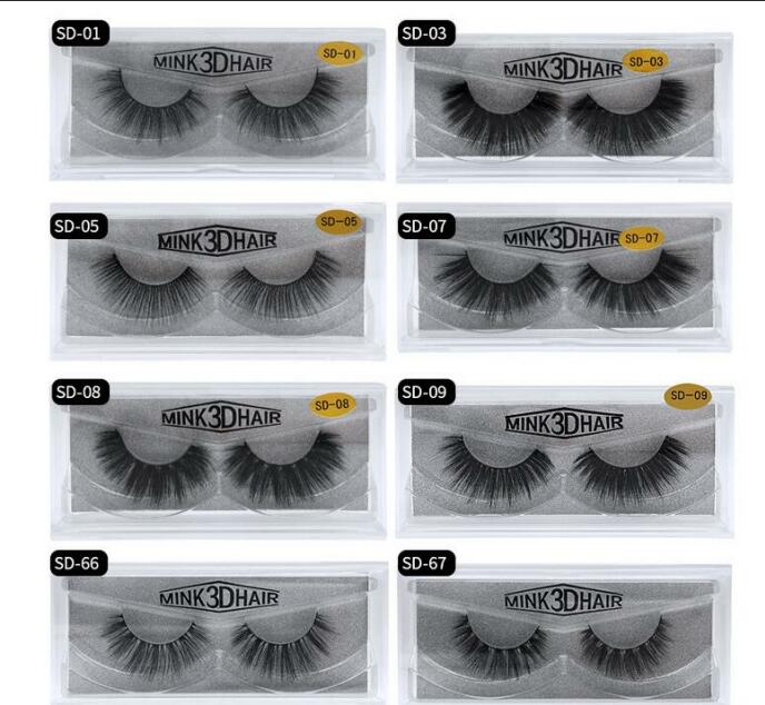 

3D Mink Eyelashes 20 styles False lashes Soft Natural Thick Fake Eyelashes Extension