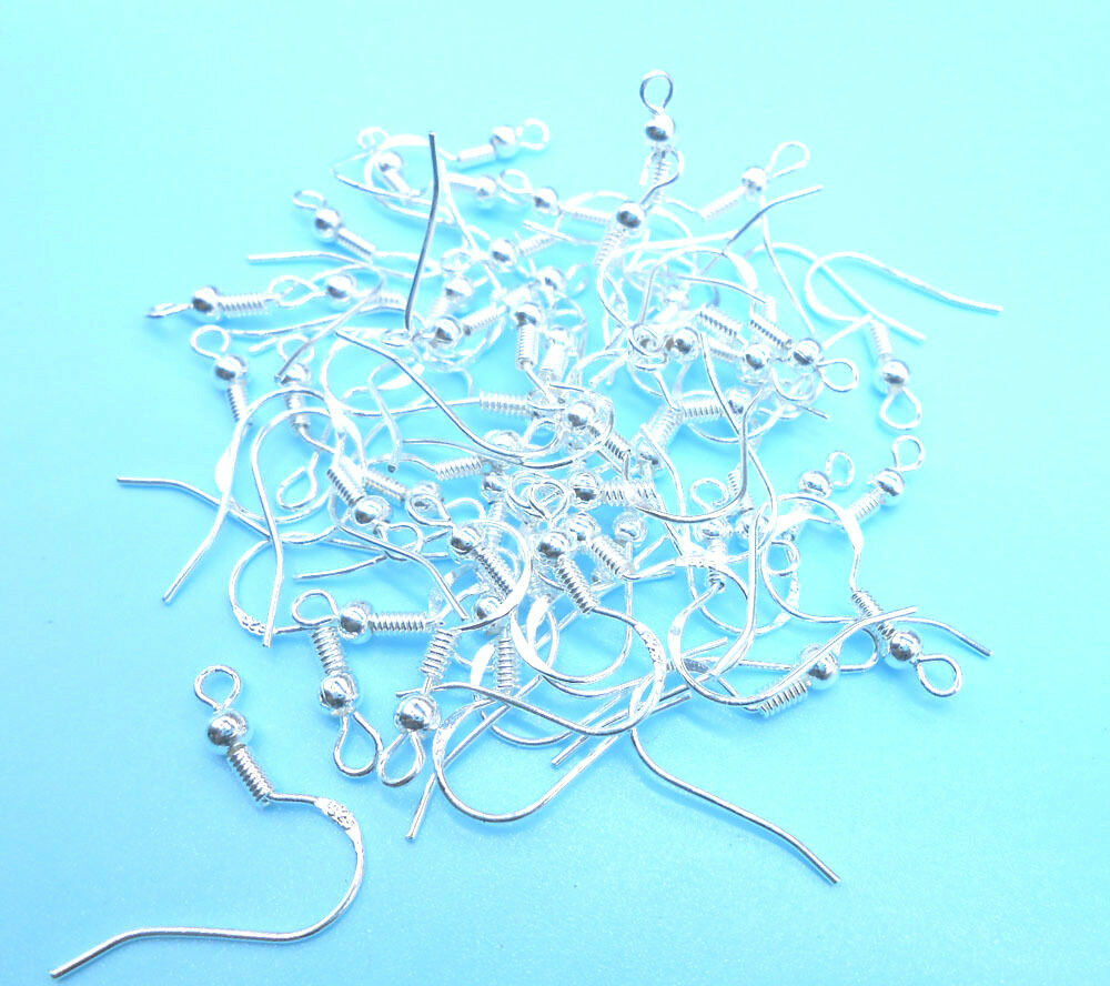 Un par de azul turquesa Hipoalergénico niobio anzuelo Earwires