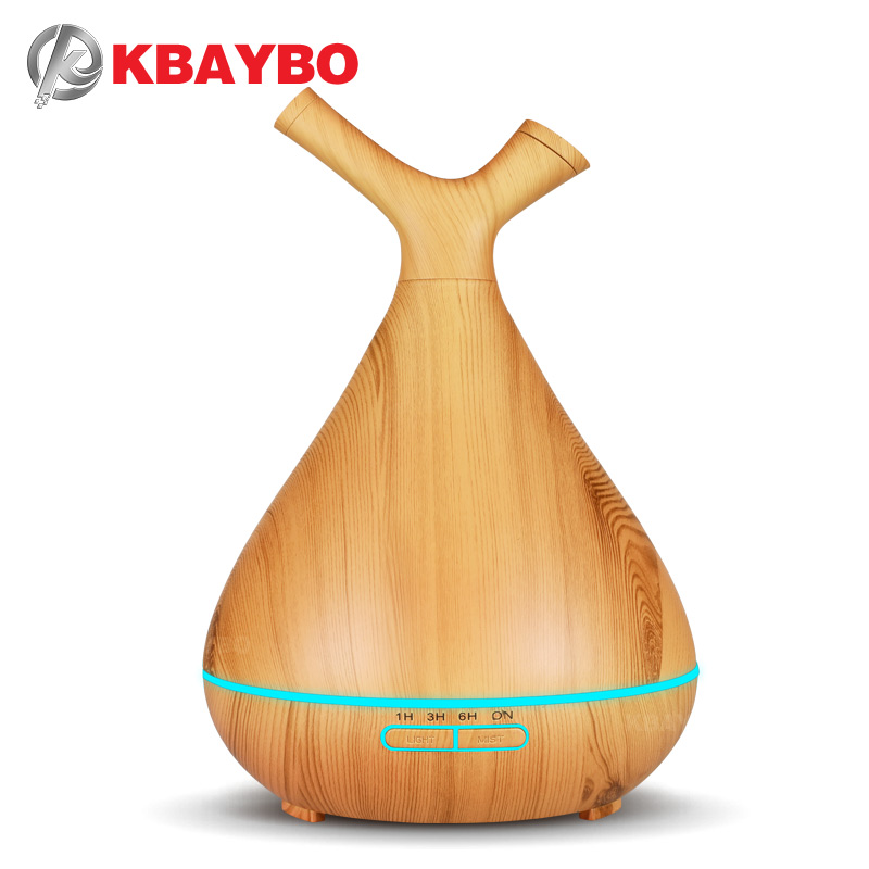 KBAYBO 400ml 2 head spout aroma diffuser ultrasonic air humidifier essential oil diffuser atomizer sprayer family bedroom aromatherapy-image-421564977