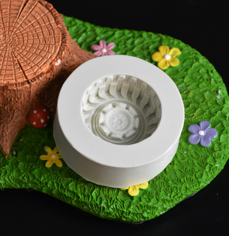 2021 Hot Round Tire Shape Silicone Mold Fondant Cake Decorating Tools