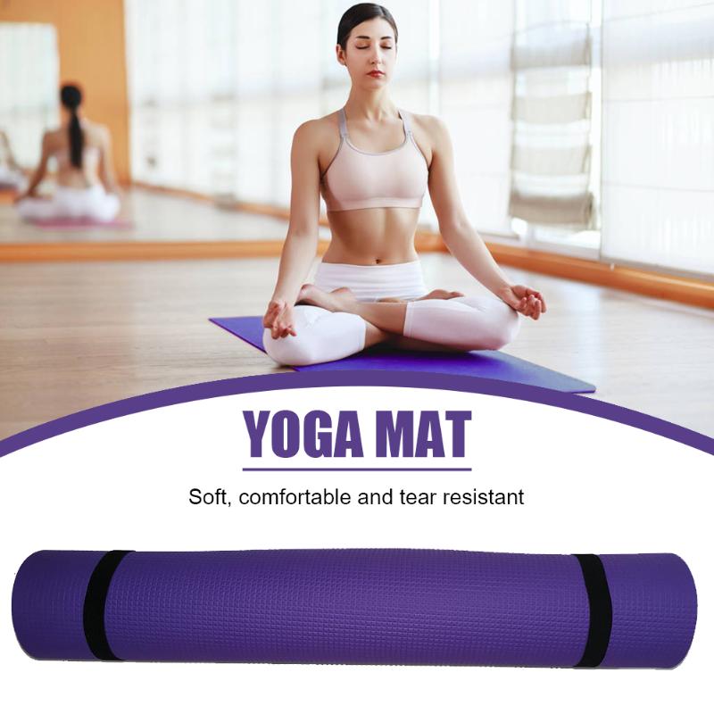 

Hot Sale Yoga Mats Delicate Design Solid Color Non-Slip Yoga Mat Sport Gym Soft Pilates Mats for Beginner Fitness Equipment, Beige