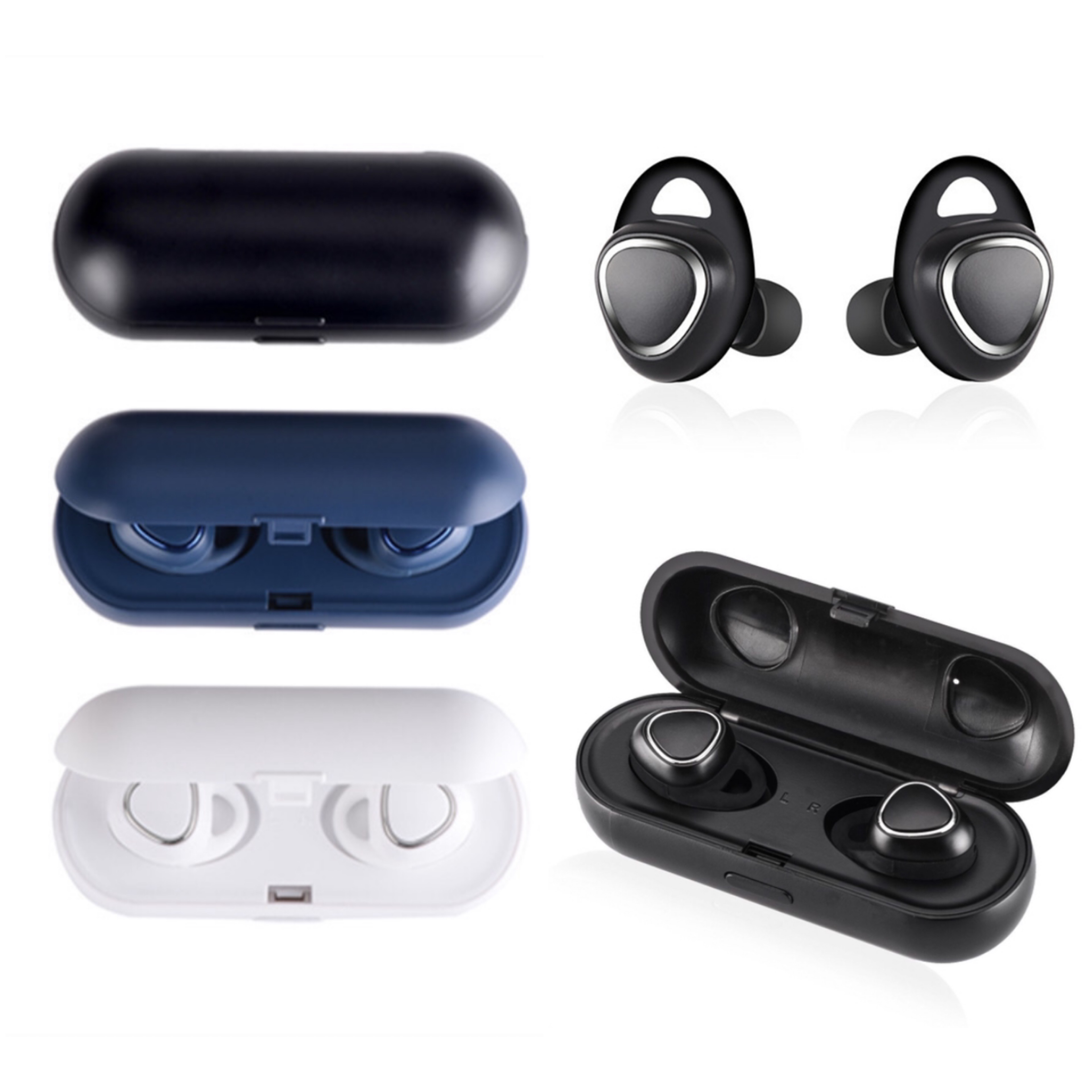 

Gear Iconx Buds SM-R150 Wireless Bluetooth Earbuds Headphone Sports Mini Bluetooth Ear Buds Headset With Box for ios samsung, Black (with box)