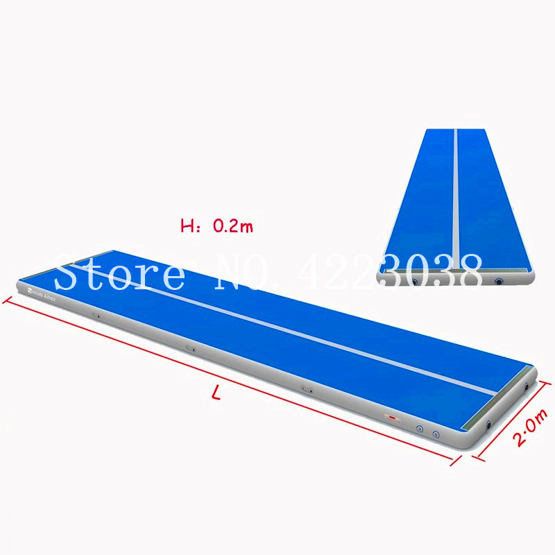 

electric pump 7*1*0.2m gymnastics inflatable air track tumbling mat floor for backyard/water sports/beach