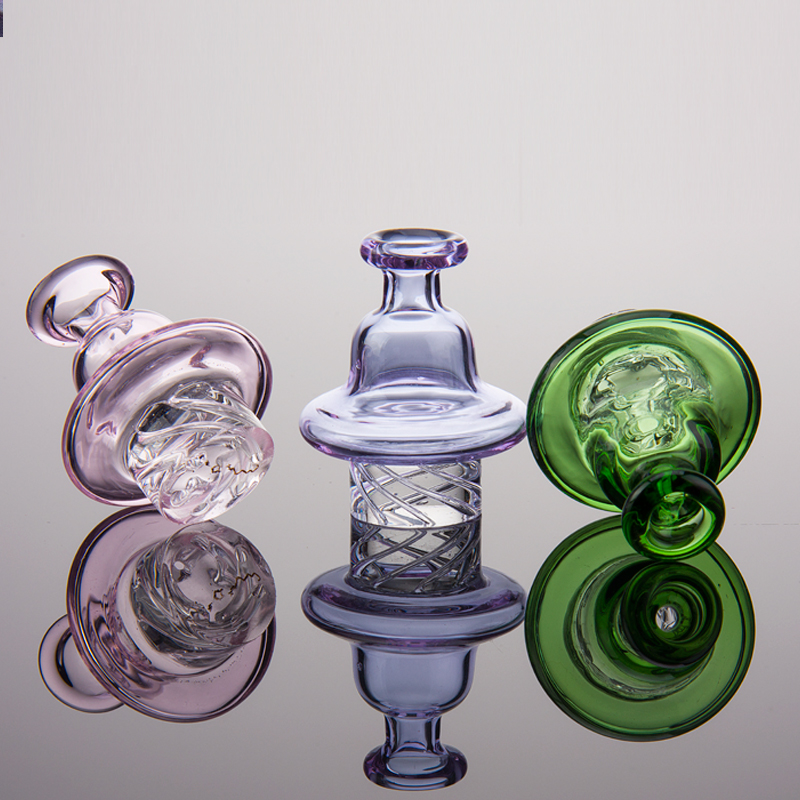 

Cyclone Riptide Carb Cap Spinning Glass Cap For 25mm flat top banger Dome with spinning air hole Terp Pearl Quartz Banger Nail