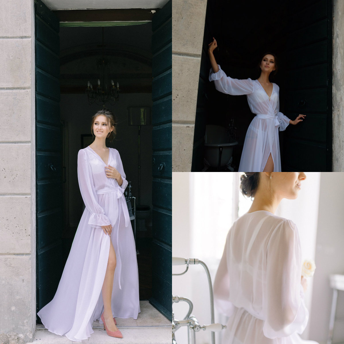 long chiffon nightgowns