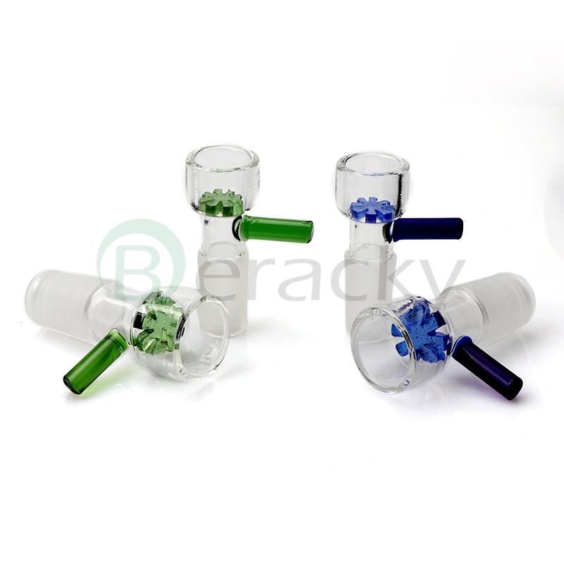 

Slide Glass Bowls With Snowflake Filter 14mm 18mm Male Bowl Heady Glass Bong Bowl Piece For Oil Dab Rigs Glass Bongs Water Pipes