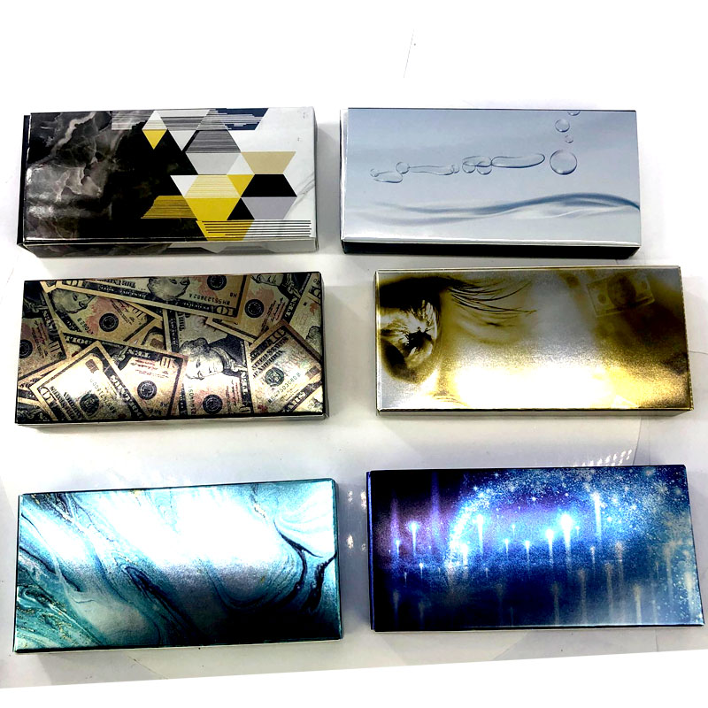 

20/pack wholesale custom eyelash packaging box with name label lash boxes packaging faux mink lashes strips empty case bulk