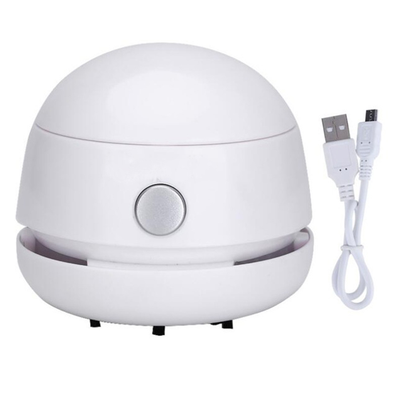 

Rechargeable Mini Nail Dust Collector Nail Art Manicure Vacuum Cleaner Can Be Used for Desktop Car Dust Removal White