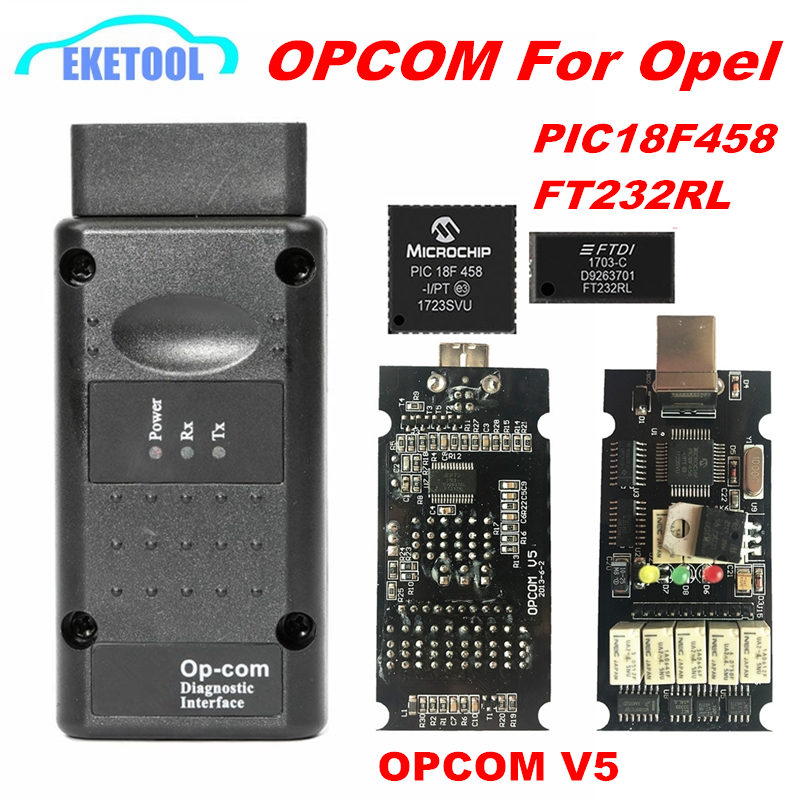 

OPCOM V1.99 V5 OP COM V1.95 V1.78 V1.70 V1.65 V1.59 For Diagnostic Tool PIC18F458&FTDI Chip NEC Relay OP-COM 120309A