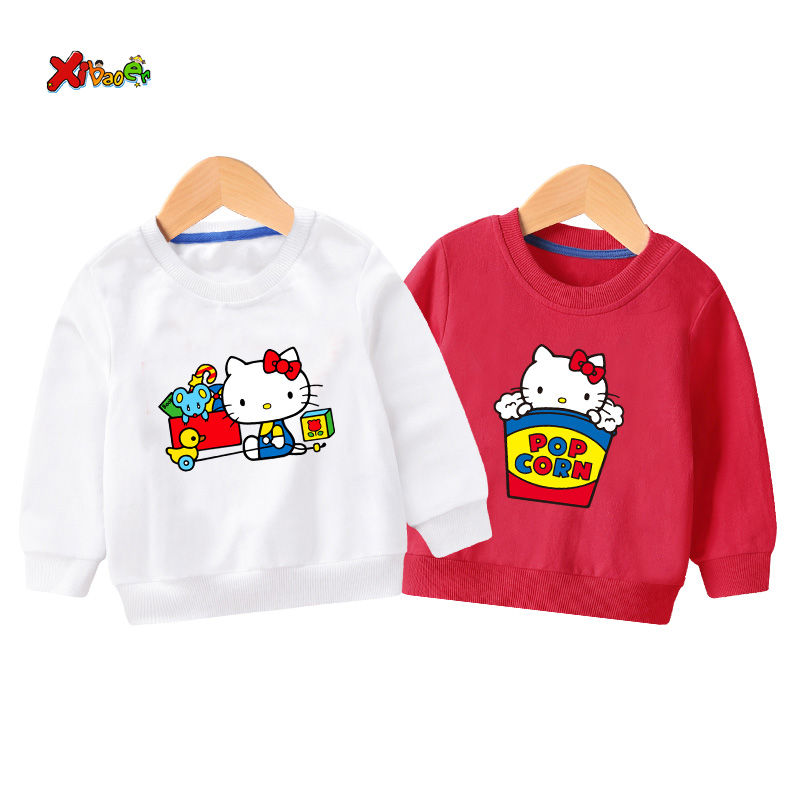 Maglietta a Maniche Lunghe da Ragazza Hello Kitty