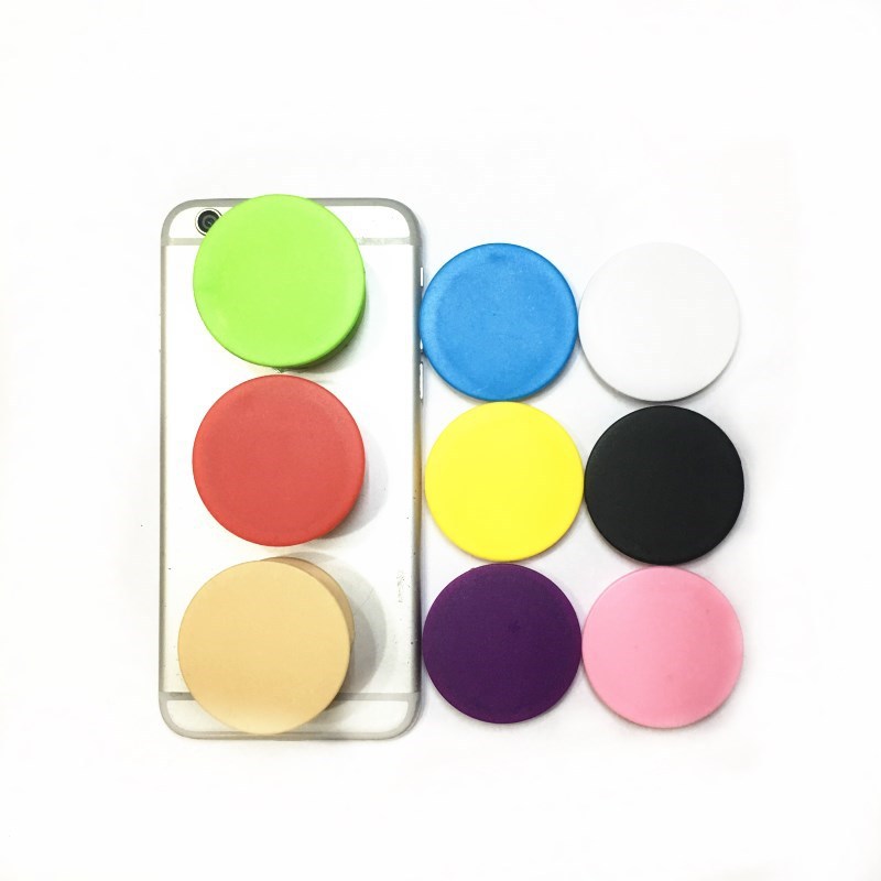 

Colorful Universal Cell Phone Holder Real glue Expandable Grip Stand Finger Holder Flexible For iPhone 9 Colors with OPP bag DHL, White