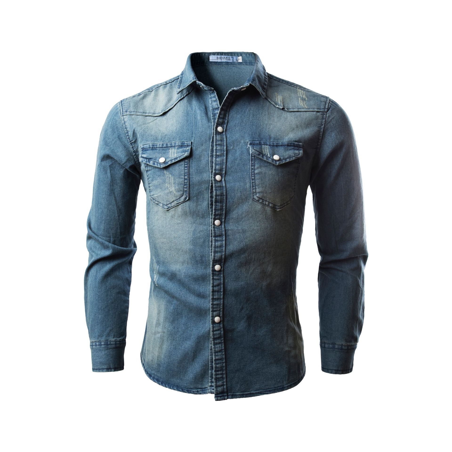 camisa blue jean hombre