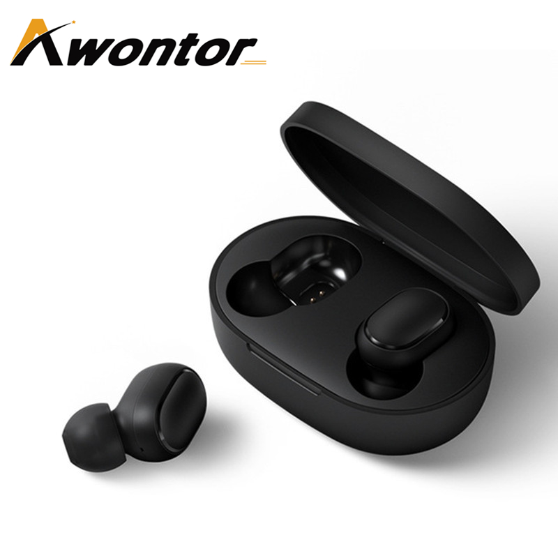 

Redmi Airdots TWS Bluetooth Earphone Stereo bass BT 5.0 Eeadphones With Mic Handsfree Earbuds AI Control, Black