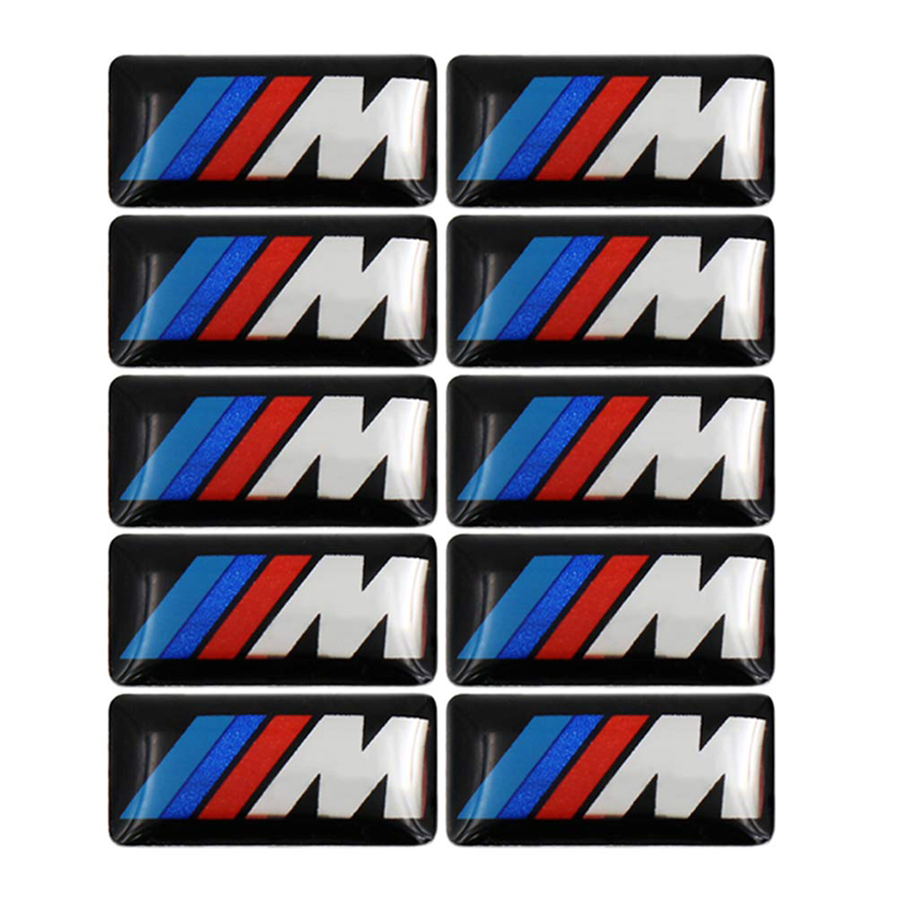 

100pcs Tec Sport Wheel Badge 3D Emblem Sticker Decals Logo For bmw M Series M1 M3 M5 M6 X1 X3 X5 X6 E34 E36 E6 car styling stickers, Silver