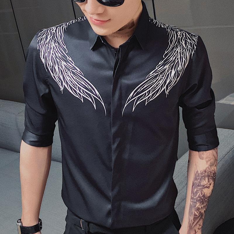 RSunshine Mens Business Short-Sleeve Solid Slim Fitted Plus Size Western Shirt