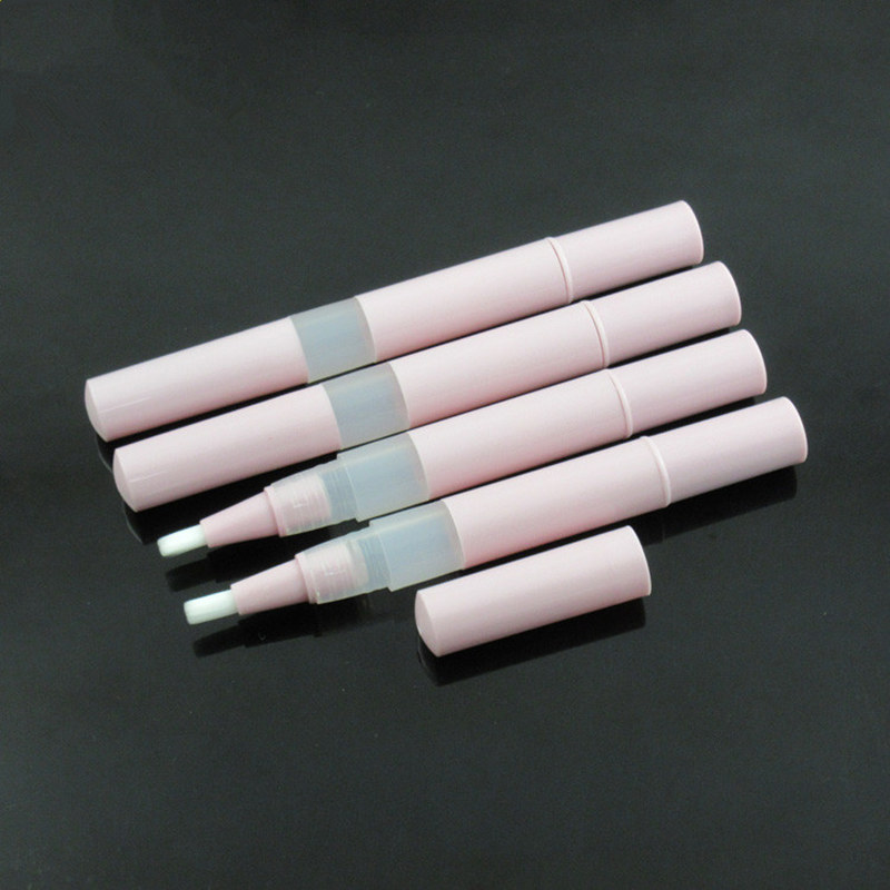 

2.5ml Cosmetic pink pen, twist pen dispenser with leak resistant applicators for gel and cream,lip gloss F2237
