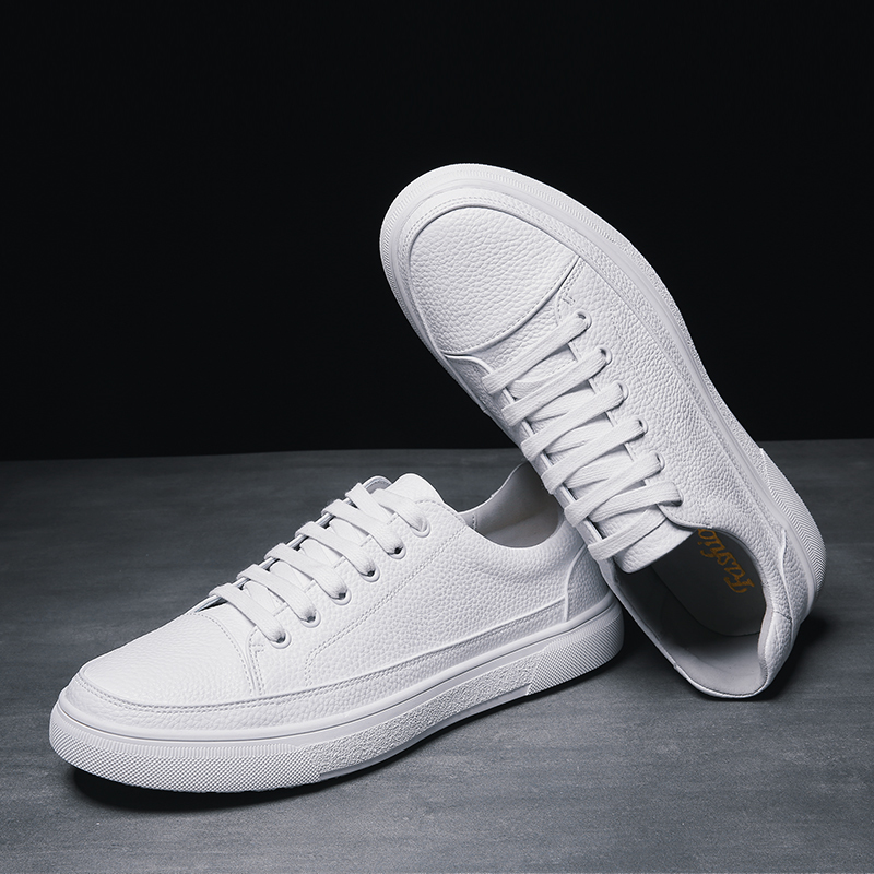 tenis blancos de piel hombre