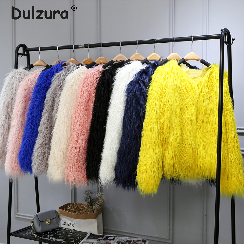 

Fluffy Mongolia Sheep Faux Fur Coat Women Shaggy Long Curly Hair Fake Fur Jacket 2018 Women Winter Jackets Coats Plus size 4XL, White faux fur coat