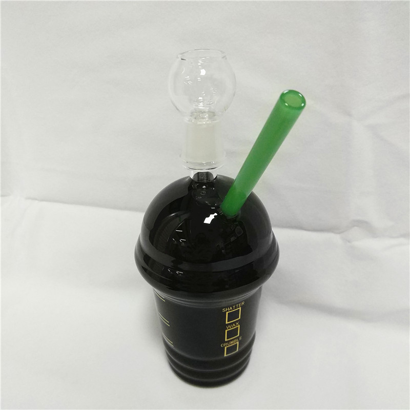 

2019 Starbucks Bongs Water Pipes Glass Bubbler 18mm joint Black Starbuck Cups Hookahs Smoking Shisha Dab Oil Rig