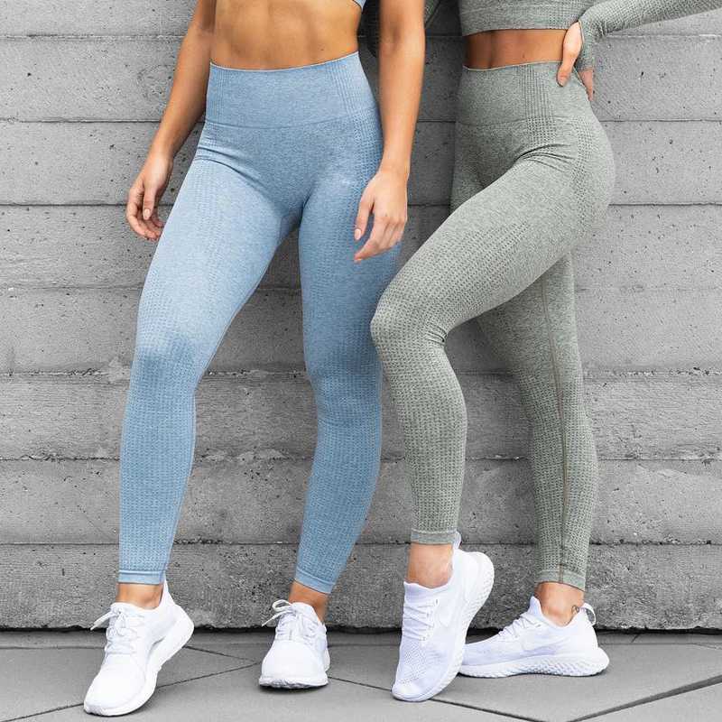 

New 10 Colors Vital Seamless Yoga Leggings Women Workout Running Sport Pants Push Up Hip Fitness Gym Leggings High Waist Tights, Green