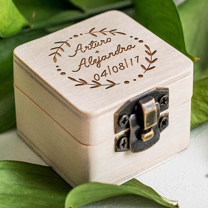 

Free shipping Customized diamond ring wooden box