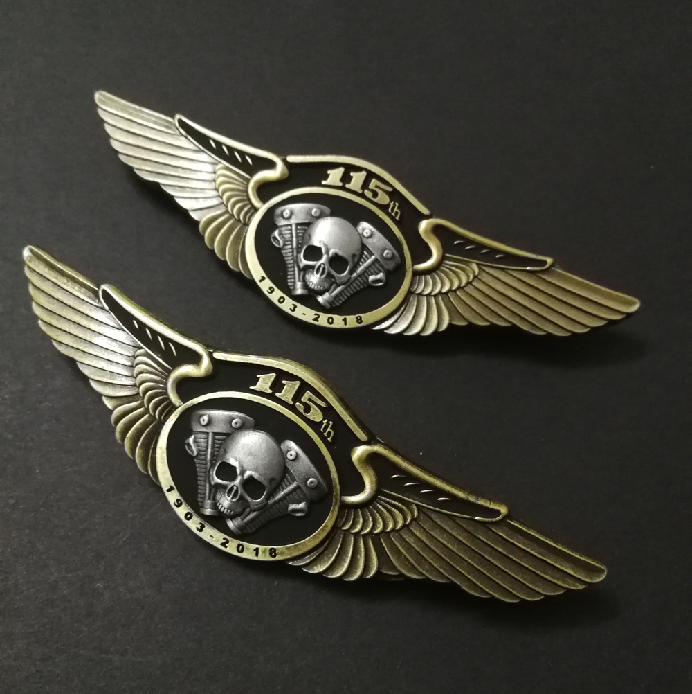 

MOTORCYCLE SKULL WINGS HARLEY PINS BADGES BROOCHES FOR BIKER JACKET VEST SHOES BAG BELT GARMENT ENGINE BROOCHES PINS HAT PINS BIKER BUCKLES, Black