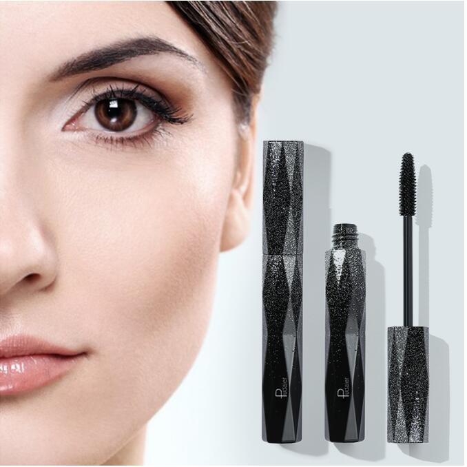 

Pudaier Mascara Natural Long Natural Curl Lasting Stereotype Waterproof Make Up 4D Silk Fiber mascara for eyelashes, Black