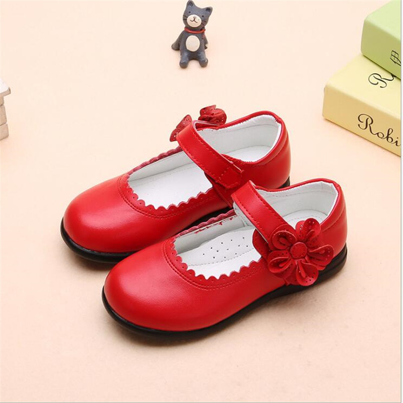 

Children's leather shoes girls' shoes 2020 new fashion big children's soft bottom princess black student performance, C-888 white