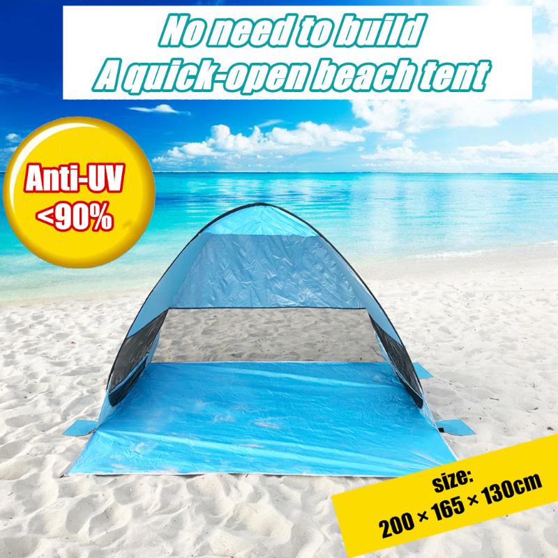 

Automatic Camping Tent Outdoor Beach 1-2 People Tent Instant Lightweight Anti UV Awning Tents Camping Fishing Sun Shelter #F5
