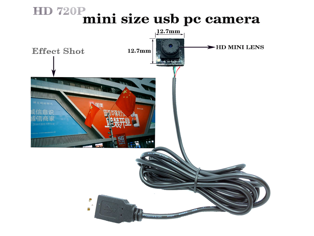 

720P HD Video Surveillance UVC USB Camera mini Cameras module CCTV PCB Board CMOS pc webcam support Windows Computer