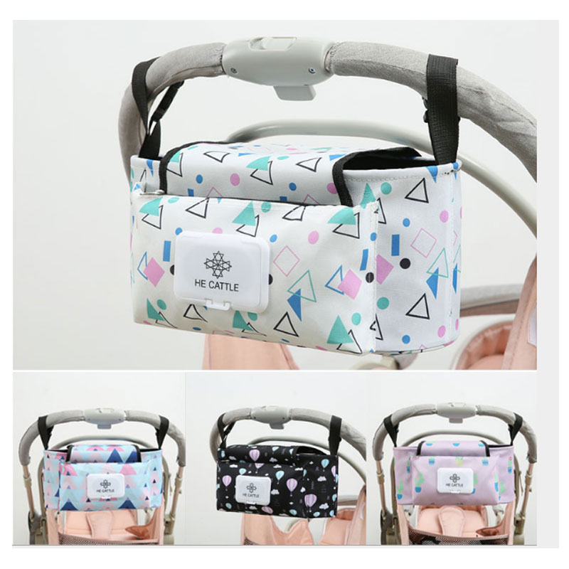 

Baby Stroller Bag Large Capacity Mommy Infant Nappy Nursing Multi-functional Print Portable Travel Diaper Bag Organizer