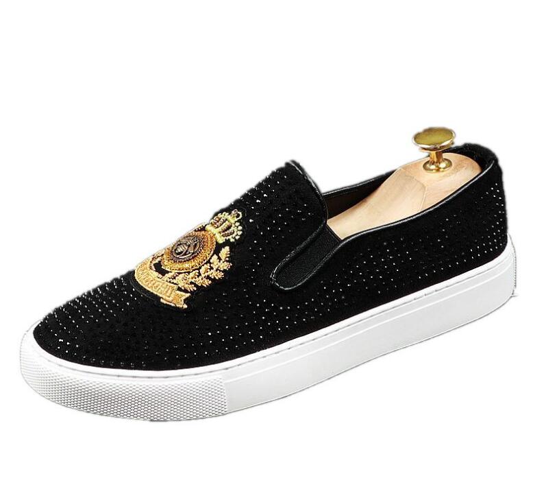 

New Fashion Men's Casual Oxford Loafers Genuine Leather Slip-on Dress Shoes Handmade Smoking Slipper Men Flats Wedding Party Shoes, Black