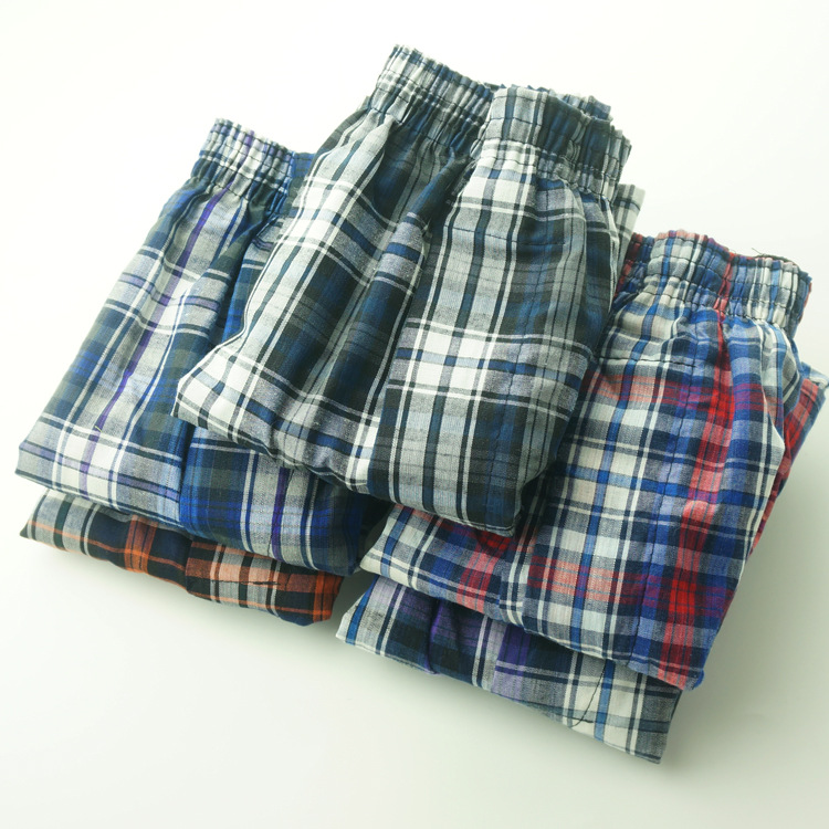 

5 Pack Mens Underwear Woven Boxer Hombre Men Breathable Boxershorts Cotton Panties Male Gauze Shorts Plus Size, Y-016