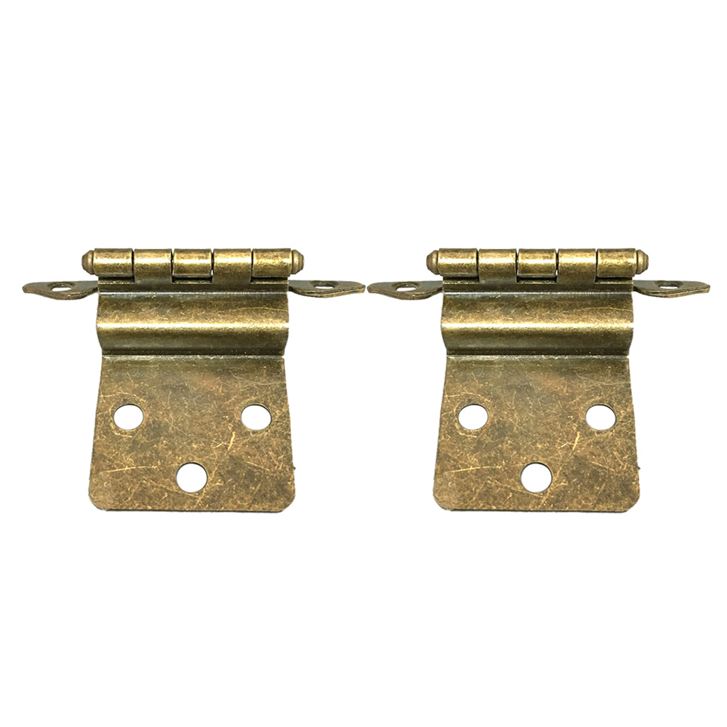 

2pcs creative antique brass mini hinges for wooden furniture box hardware #1