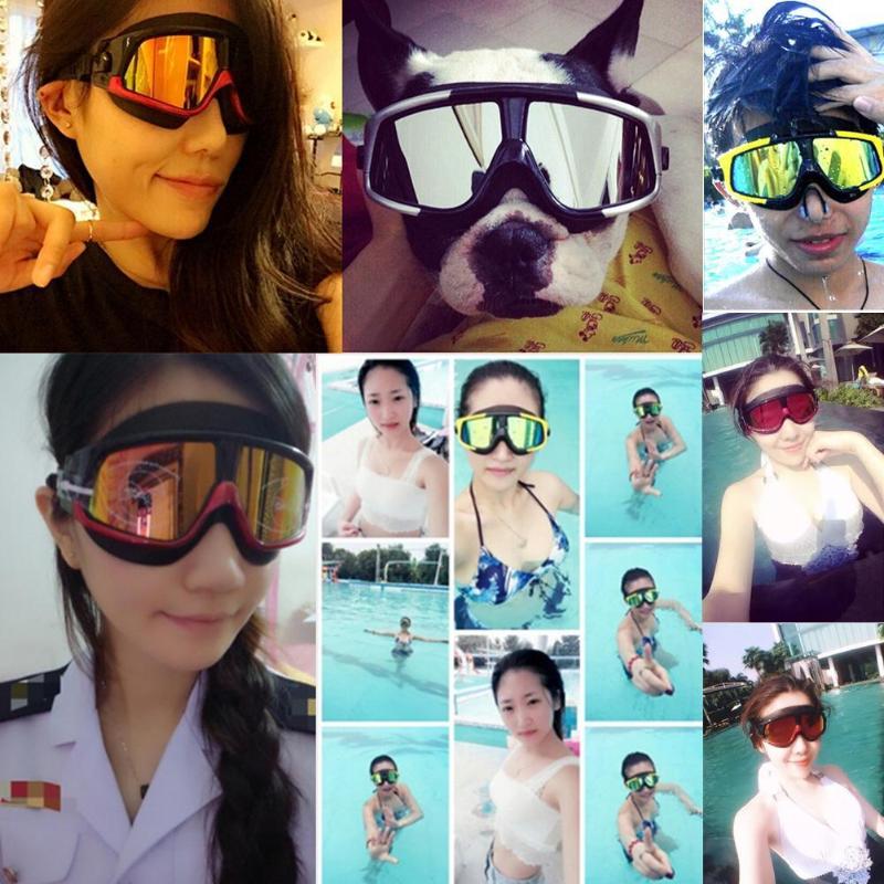 

Adult Anti-fog Swimming Goggles Oversized Frame Silicone Waterproof Swimming Men Women Scuba Diving Mirror Flat Equipment a H8I4