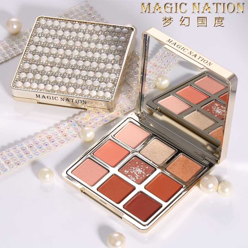 

Magic Nation Beauty Pearl Starry Diamond Eyeshadow Glitter Matte Eye Makeup Waterproof Long-lasting Cosmetics, 01