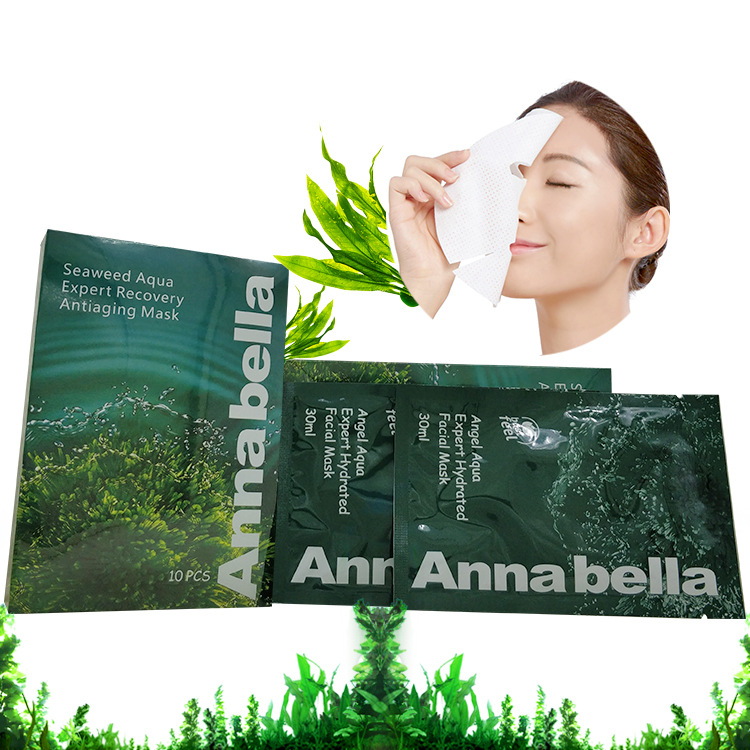 

Thailand Annabella Seaweed Brightening Hydrating Skin Care Oil Control Oxygen Fabric Face Mask Shrink Pore Moistuizing Facial Mask