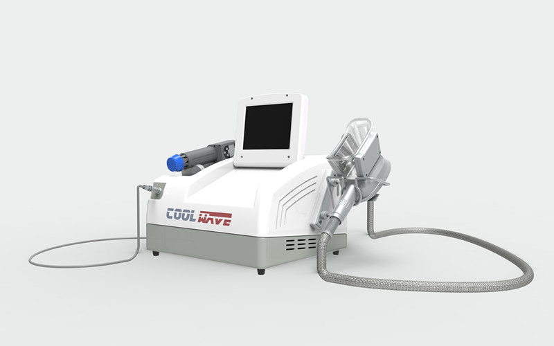 

2019 Cool Wave 2 handles in 1 cryolipolysis and shock wave body slimming and pain relief machine