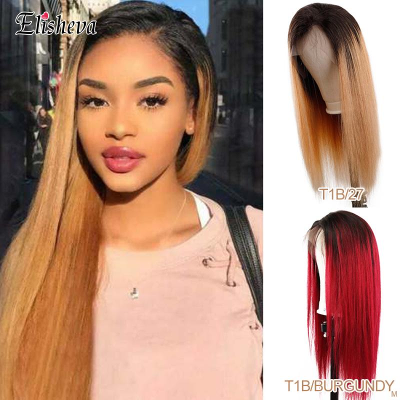 

Ombre Human Hair Wig Lace Front Colored Human Hair Wigs with Bangs T1B/99J T1B/27 Peruvian Lace Front Wigs Bleached Knots Remy, T1b/burgundy