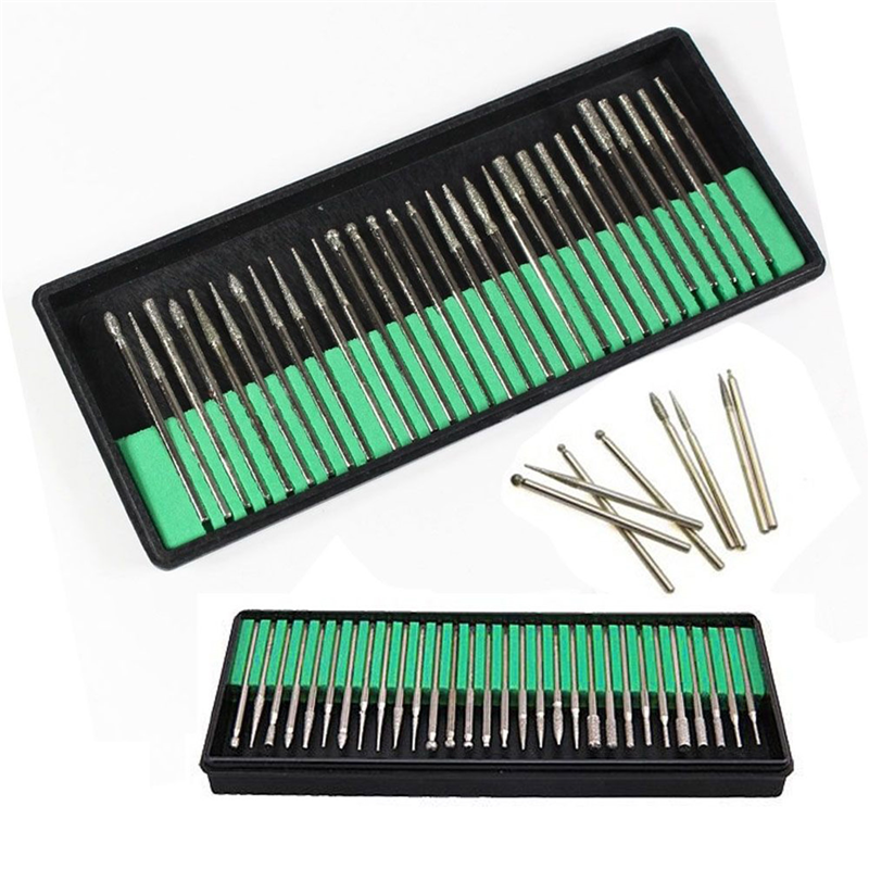 

30 PCS Burrs Nail File Drill Bits SetNail Art Electric File Drill Bits Rerlacement Manicure Pedicure Manicure Kit Sets Tools New