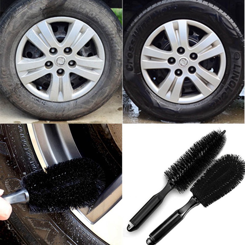 Voiture Moto Roue De Pneu Jante Gommage Brosse Hub Clean Wash Utile Brosse Camion De Voiture Moto V/élo Lavage Outils De Nettoyage