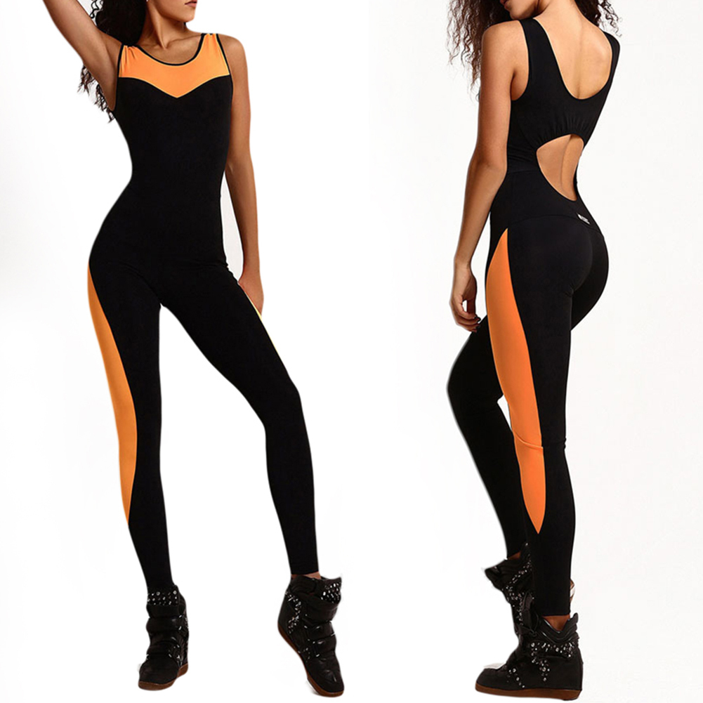 2020 Fitness Women Tracksuit Yoga Set Sexy Backless Sport Suit Gym Running Set Sportswear Leggings Tight Workout Jumpsuits S Xl Y190508 From Tao01