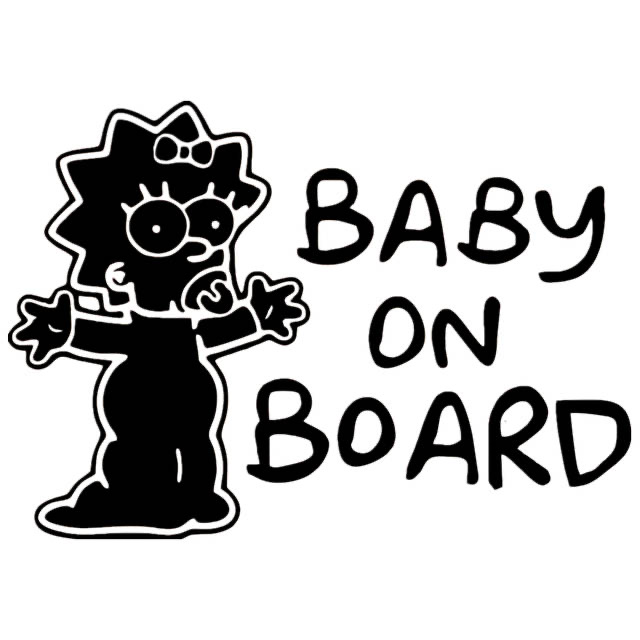 

15*21CM baby on board vinyl funny auto reflective car sticker CA-1086