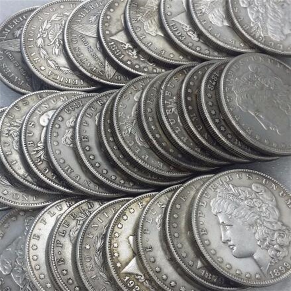 

US 1878-1921-S 28PCS Morgan Dollar Silver Plated Copy Coins metal craft dies manufacturing factory Price