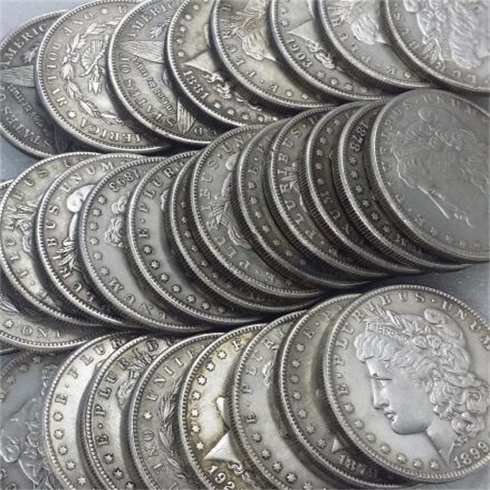 

US 1878-1921-S 28PCS Morgan Dollar Silver Plated Copy Coins metal craft dies manufacturing factory Price