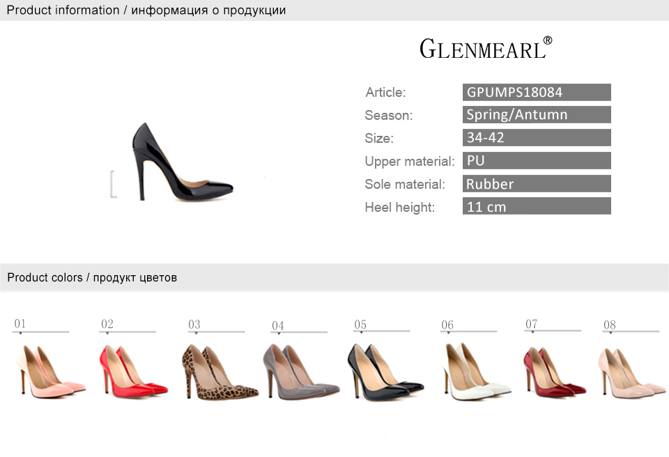 High Heel Chart