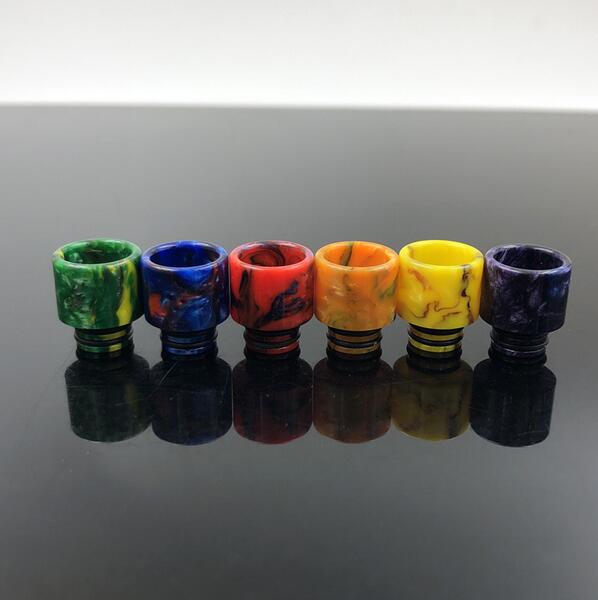 

new 810 510 Thread Epoxy Resin Wide Bore Drip Tip Mouthpiece Vape Drip Tips for TFV8 TFV12 Prince TFV8 Big Baby Atomizer 528 DHL