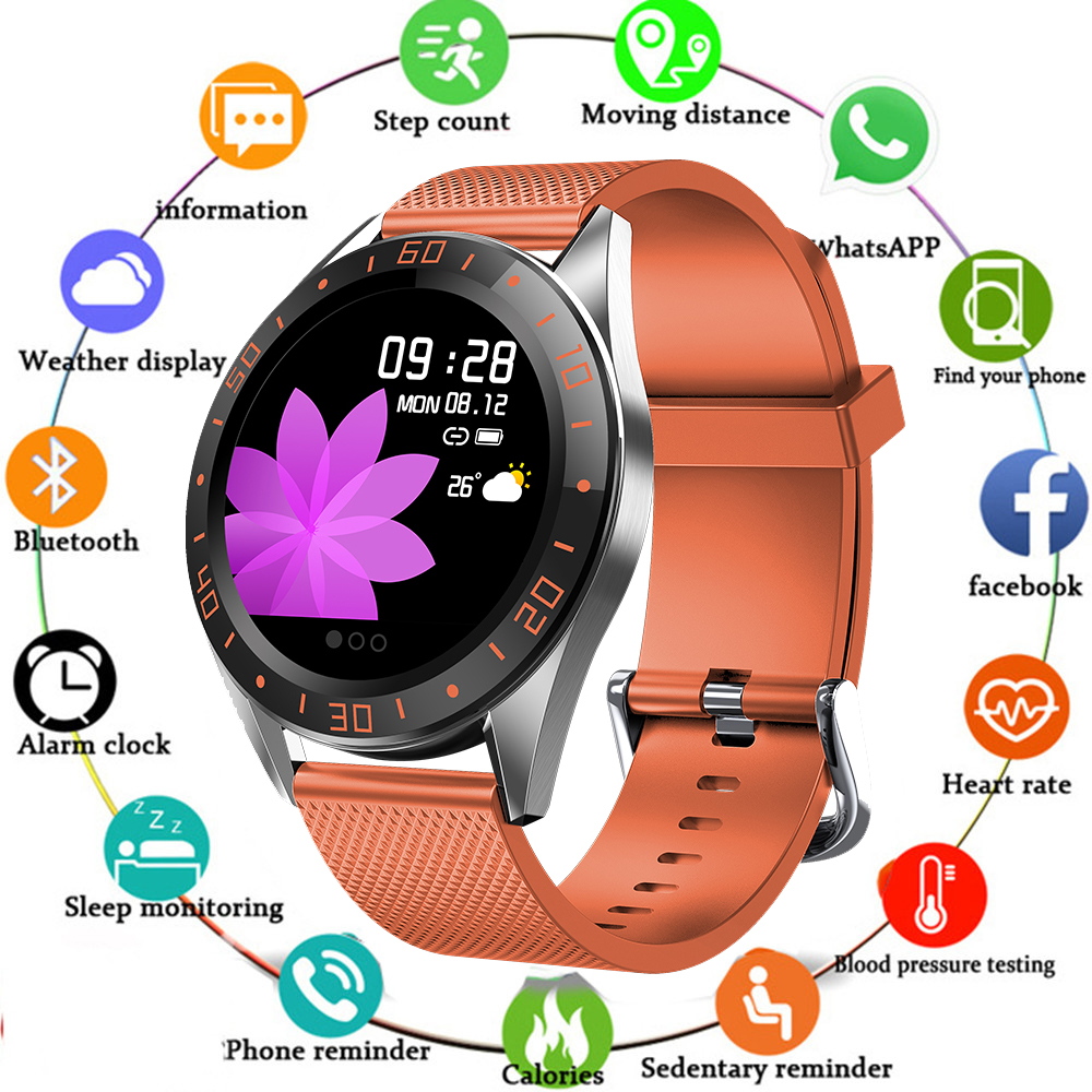 

1.22" Color Screen Smart Band Bracelet Fitness Activity Tracker Heart Rate Monitor Blood Pressure Spo2 Music Remote Control