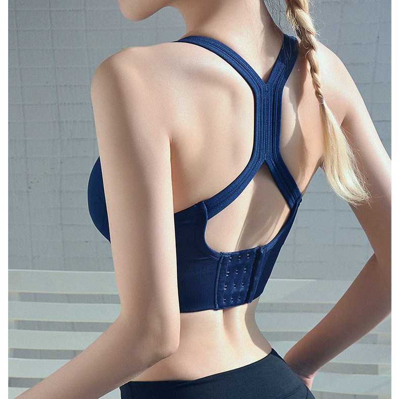 

Seamless Sports Bra Crop Top Women Padded Push Up Yoga Bra Workout Female Fitness Brassiere Sport Femme Sujetadores Para Mujeres, Pink 2