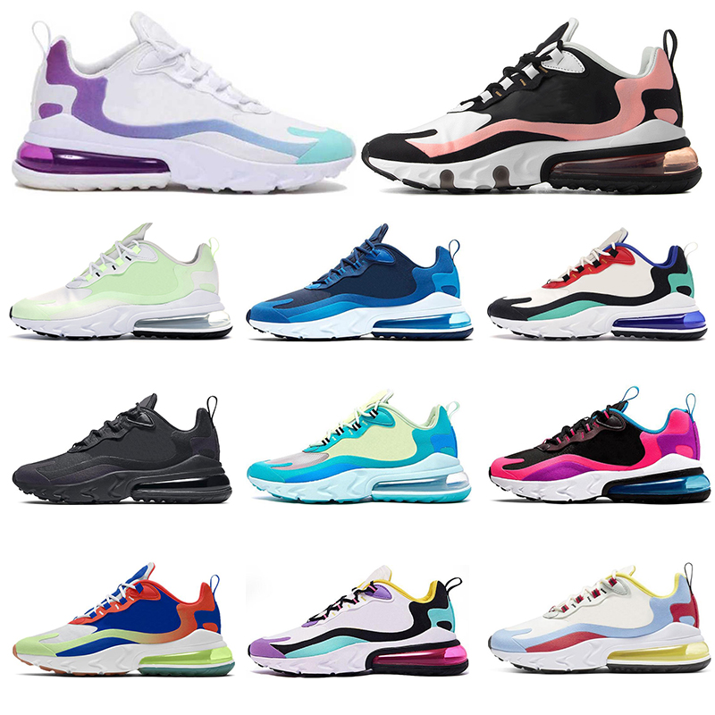 

2019 Hot sale react men running shoes BLEACHED CORALGRADIENT COLORWAY Sug8r Free triple balck BAUHAUS OPTICAL sports sneakers size 36-45